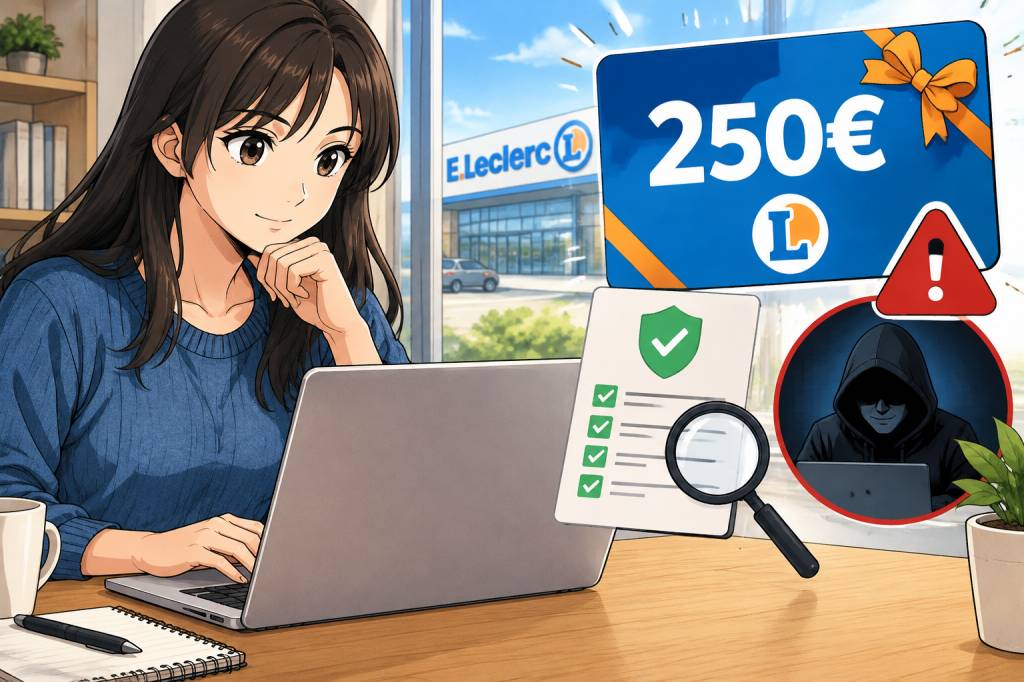 Bon gratuit Leclerc 250 € : comment vérifier l’offre et éviter les arnaques